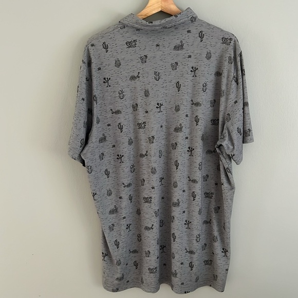 TRAVIS MATHEW MEN’S Desert Print Polo Shirt XXL Pima Cotton - Picture 3 of 10